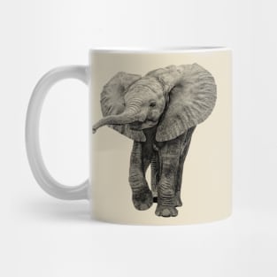 Charming Baby Elephant African Wildlife Mug